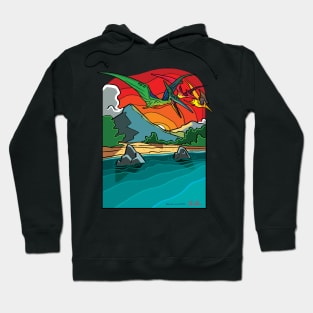 Prehistoric Dawn Petrodactyl T-Shirt Hoodie